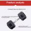 Wholesale black hex / hexagonal / hexagon deluxe rubber coated gym dumbbells sets for sale