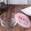 Hot Sale Food Grade Round Freezer Fridge Glass Container