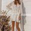 Chiffon Lace Beach Cover up Tunic for Beach Swimsuit cover up Kaftan Sarong Pareo de Plage Beach wear Women Top