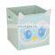 Custom Cartoon Kids Foldable Linen Cube Storage Box Fabric Stackable Bins Set