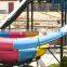 Most popular big fiberglass slide+mini water spray park