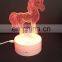 Hot selling unicorn illusion 3D Led night light Kids table lamp