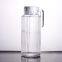 HOT SELLING 1.1L CLEAR GLASS WATER JUG WITH HANDLE AND PLASTIC COVER LID FOR DAILY TABLEWARE