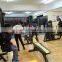 Commercial precor gym equipment bench press workout back extension bench