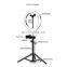 ring light 18 inch Rechargeable LED Light Ring With Remote 2M Tripod Phone Mount for Makeup/Photo/Studio/Phone/Video