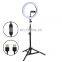 ring light 18 inch Rechargeable LED Light Ring With Remote 2M Tripod Phone Mount for Makeup/Photo/Studio/Phone/Video