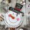 2021 wooden snowman sign Christmas pendant creative Christmas countdown home decoration holiday calendar pendant