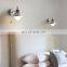 Nordic Metal Macaron Zipper switch Wall Lamp Personalized Living Room Bedroom Reading Wall Lamp
