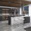 Customized Modern Luxury Glass Door Kitchen Cabinet with Wine Cupboard