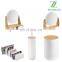 New Design Bamboo Cosmetic Mirror Jewelry Storage Box With drawers