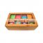 Hot Sale Natural Bamboo 8 Compartment Tea Bag Storage Box Tea Bag Storage Organizer Boxes For Tea