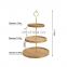 3 Tier Cake Stand Bamboo Serving Stand Tray Bamboo Serving Tray For Wedding