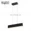 HUAYI New Design Aluminum Luxury Hanging Black White 16W 28W 36W Living Room Modern LED Pendant Lamp