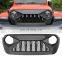 Grille For Jeep Wrangler JL/ 2018-2021 For Jeep Gladiator JT 2018-2019 ABS Demon Style