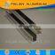 Factory Extruded profile 6063 6463 Mirror polished aluminium U channel glass frame for shower enclosure
