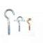 JRSGS Factory Supply Stainless Steel 304/316 Steel Electric Galvanized Open Eye Hook Screw