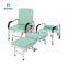 OEM Available Factory Wholesale Movable Waterproof Hospital Foldable Sleeping Accompanying Chair With Castors And Pillow