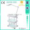new type glass movable trolley cart with lamp holder