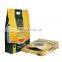 Laminated flat bottom zipper coffee powder bag aluminum foil 5kg black tea powder packaging bag with valve and plastic handle
