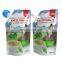 Stand up aluminum foil pouches with spout liquid PET food storage bag PET shampoo spout pouch