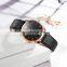 SHENGKE Black Leather Rose Gold Case Watch Wrist K9003 Couple Watches Unisex Couple Watches Women and Men Dropshipping