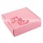 OEM Supplier Clothing Shoes  Delivery Corrugated Paper Cardboard Gift Thanks Pink Lash Mailer Boxes Lash Shipping Boxes
