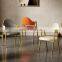 Luxiury living room chairs metal plastic dining chairs leather restaurant hotel chairs DC111