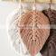 Set Of Eight Leaf Wall Hanging Macrame Room Decor