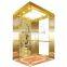 Panoramic stainless steel small home office elevator cabin design
