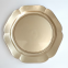 Wholesale Dinnerware 13 Inches Glass Charger Plate Dishes With Gold Silver Colored Decoration