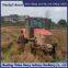 Tractor modification with anti sinking semi chain track and flexible turning on muddy ground