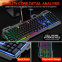 PC Gaming Keyboard And Mouse RGB Backlit Keyboards Rubber Keycaps Wired Game Mouse Keyboard