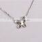 Dubai jewellry butterfly necklace girl's silver sterling necklace fashion jewelry