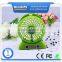 2016 new gadgets small size cooling fan ,multifunction portable power bank fan