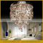 Modern hotel crystal pendant lamp & crystal chandelier lighting with rain drop crystal