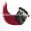 Hot sell Straight wave two colors gradient hair weaving brazilian ombre hair weaving colored two tone hair weave
