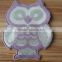 Owl Shape Emboridery Sequin Applique Patch with Mesh Covered and Heat Seal backing For Kids Wear --- S1422