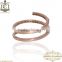 Designer Spiral Ring, Pink Gold Diamond Ring, 14K Pink Gold Ring, Natural Diamond Pave Ring, Pink Gold Jewelry, Handmade Jewelry