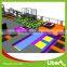 Popular Newest Games Large Indoor Amusement Trampoline Games Park with Foam Pit Basketball and Climbing Wall