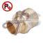 lead free brass straight pex coupling