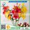 2016 Wholesale 5 heads Multicolor Artificial Flowers Lily Real Touch Bouquet Wedding Bridal Home Declarative flowers