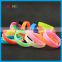 Cheap Colorful Bright colors blank silicone wristband bracelet