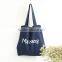 Factory Wholesale Cotton Denim Shopping Bag With Customized Logo