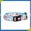 Wholesale cartoon customized bright polyester pet collars and leashs for dog