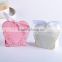 Elegant & romantic pink love heart shaped laser cut candy gift boxes with ribbons for wedding party