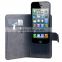 High quality folio flip slidable pvc leather universal phone cover for different inches