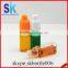 10ml square clear PET plastic bottle child tamperproof cap with press in tip