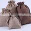 Linen Fabric jewelry packing bags,jute wedding sweet bags