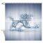 Half circle shower curtain rod dragon shower curtain