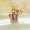 Wholesale Fashion Handmade Gift Mini Crown Crystal Charm Souvenir Pendant CM158